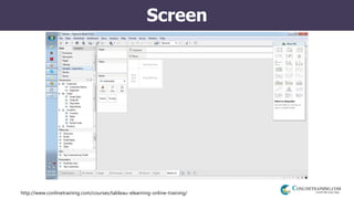 http://www.conlinetraining.com/courses/tableau-elearning-online-training/
Screen
 