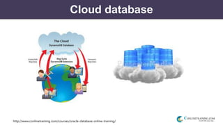 http://www.conlinetraining.com/courses/oracle-database-online-training/
Cloud database
 