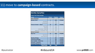 11)	
  move	
  to	
  campaign-­‐based	
  contracts.
@paulroetzer www.pr2020.com#inbound14
 