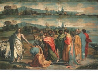 +  A Bíblia nos fala da vocação e da atividade deles : SÃO PEDRO ,  a rocha firme, conhece Cristo às margens do lago,  segue-o desde o começo da Missão e em Cesareia de Filipe, reconhece com ardor e fé o Cristo como Filho do Deus vivo. 