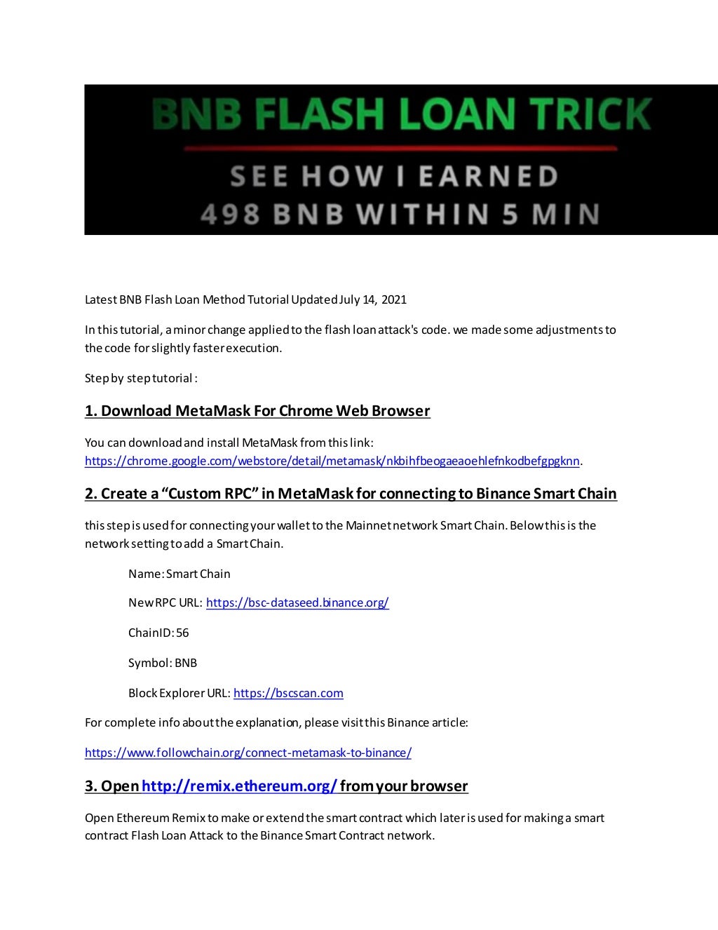 Bnb flash loan trick how i earned 500 bnb with no coding pancake sw…