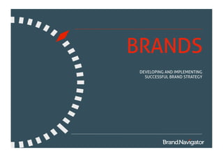 BRANDS
 DEVELOPING AND IMPLEMENTING
   SUCCESSFUL BRAND STRATEGY
 
