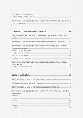 CONSULTA PÚBLICA CONSULTA PÚBLICA CONSULTA PÚBLICA
CONSULTA PÚBLICA CONSULTA PÚBLICA CONSULTA PÚBLICA
CONSULTA PÚBLICA CONSULTA PÚBLICA CONSULTA PÚBLICA
CONSULTA PÚBLICA CONSULTA PÚBLICA CONSULTA PÚBLICA
CONSULTA PÚBLICA CONSULTA PÚBLICA CONSULTA PÚBLICA
CONSULTA PÚBLICA CONSULTA PÚBLICA CONSULTA PÚBLICA
CONSULTA PÚBLICA CONSULTA PÚBLICA CONSULTA PÚBLICA
CONSULTA PÚBLICA CONSULTA PÚBLICA CONSULTA PÚBLICA
CONSULTA PÚBLICA CONSULTA PÚBLICA CONSULTA PÚBLICA
CONSULTA PÚBLICA CONSULTA PÚBLICA CONSULTA PÚBLICA
CONSULTA PÚBLICA CONSULTA PÚBLICA CONSULTA PÚBLICA
CONSULTA PÚBLICA CONSULTA PÚBLICA CONSULTA PÚBLICA
CONSULTA PÚBLICA CONSULTA PÚBLICA CONSULTA PÚBLICA
CONSULTA PÚBLICA CONSULTA PÚBLICA CONSULTA PÚBLICA
CONSULTA PÚBLICA CONSULTA PÚBLICA CONSULTA PÚBLICA
CONSULTA PÚBLICA CONSULTA PÚBLICA CONSULTA PÚBLICA
CONSULTA PÚBLICA CONSULTA PÚBLICA CONSULTA PÚBLICA
CONSULTA PÚBLICA CONSULTA PÚBLICA CONSULTA PÚBLICA
CONSULTA PÚBLICA CONSULTA PÚBLICA CONSULTA PÚBLICA
CONSULTA PÚBLICA CONSULTA PÚBLICA CONSULTA PÚBLICA
CONSULTA PÚBLICA CONSULTA PÚBLICA CONSULTA PÚBLICA
CONSULTA PÚBLICA CONSULTA PÚBLICA CONSULTA PÚBLICA
CONSULTA PÚBLICA CONSULTA PÚBLICA CONSULTA PÚBLICA
CONSULTA PÚBLICA CONSULTA PÚBLICA CONSULTA PÚBLICA
CONSULTA PÚBLICA CONSULTA PÚBLICA CONSULTA PÚBLICA
CONSULTA PÚBLICA CONSULTA PÚBLICA CONSULTA PÚBLICA
CONSULTA PÚBLICA CONSULTA PÚBLICA CONSULTA PÚBLICA
CONSULTA PÚBLICA CONSULTA PÚBLICA CONSULTA PÚBLICA
CONSULTA PÚBLICA CONSULTA PÚBLICA CONSULTA PÚBLICA
CONSULTA PÚBLICA CONSULTA PÚBLICA CONSULTA PÚBLICA
CONSULTA PÚBLICA CONSULTA PÚBLICA CONSULTA PÚBLICA
CONSULTA PÚBLICA CONSULTA PÚBLICA CONSULTA PÚBLICA
CONSULTA PÚBLICA CONSULTA PÚBLICA CONSULTA PÚBLICA
CONSULTA PÚBLICA CONSULTA PÚBLICA CONSULTA PÚBLICA
ANOS INICIAIS _ 1º AO 5º ANO/EF.........................................................................................................................87
ANOS FINAIS/EF _ 6º AO 9º ANO/EF................................................................................................................... 89
OBJETIVOS DE APRENDIZAGEM DO COMPONENTE CURRICULAR ARTE NO ENSINO MÉDIO. 92
1º , 2º E 3º ANOS/EM.................................................................................................................................................. 92
COMPONENTE CURRICULAR EDUCAÇÃO FÍSICA............................................................. 95
OBJETIVOS GERAIS DO COMPONENTE CURRICULAR EDUCAÇÃO FÍSICA NA EDUCAÇÃO
BÁSICA.....................................................................................................................................................................97
OBJETIVOS DE APRENDIZAGEM ESPECÍFICOS POR PRÁTICA CORPORAL EM CICLOS............... 98
OBJETIVOS DE APRENDIZAGEM DO COMPONENTE CURRICULAR EDUCAÇÃO FÍSICA NO
ENSINO FUNDAMENTAL.................................................................................................................................... 99
1º CICLO _ 1º , 2º E 3º ANOS/EF.............................................................................................................................. 99
2º CICLO _ 4º E 5º ANOS/EF....................................................................................................................................101
3º CICLO _ 6º E 7º ANOS/EF ...............................................................................................................................104
4º CICLO _ 8º E 9º ANOS/EF ......................................................................................................108
OBJETIVOS DE APRENDIZAGEM DO COMPONENTE CURRICULAR EDUCAÇÃO FÍSICA NO
ENSINO MÉDIO......................................................................................................................................................111
5º CICLO _ 1º, 2º E 3º ANOS/EM............................................................................................................................. 111
A ÁREA DE MATEMÁTICA ........................................................................................................116
OBJETIVOS GERAIS DA ÁREA DE MATEMÁTICA NA EDUCAÇÃO BÁSICA........................................118
A ÁREA DE MATEMÁTICA NO ENSINO FUNDAMENTAL..........................................................................118
OBJETIVOS GERAIS DA ÁREA DE MATEMÁTICA NO ENSINO FUNDAMENTAL................................121
OBJETIVOS DE APRENDIZAGEM DO COMPONENTE CURRICULAR MATEMÁTICA NO ENSINO
FUNDAMENTAL...................................................................................................................................................122
1º ANO/EF.......................................................................................................................................................................122
2º ANO/EF......................................................................................................................................................................123
3º ANO/EF......................................................................................................................................................................125
4º ANO/EF...................................................................................................................................................................... 127
5º ANO/EF......................................................................................................................................................................129
6º ANO/EF....................................................................................................................................................................... 131
 