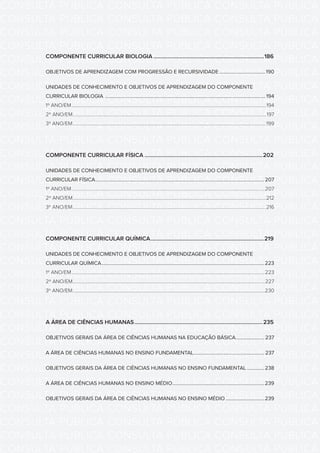 CONSULTA PÚBLICA CONSULTA PÚBLICA CONSULTA PÚBLICA
CONSULTA PÚBLICA CONSULTA PÚBLICA CONSULTA PÚBLICA
CONSULTA PÚBLICA CONSULTA PÚBLICA CONSULTA PÚBLICA
CONSULTA PÚBLICA CONSULTA PÚBLICA CONSULTA PÚBLICA
CONSULTA PÚBLICA CONSULTA PÚBLICA CONSULTA PÚBLICA
CONSULTA PÚBLICA CONSULTA PÚBLICA CONSULTA PÚBLICA
CONSULTA PÚBLICA CONSULTA PÚBLICA CONSULTA PÚBLICA
CONSULTA PÚBLICA CONSULTA PÚBLICA CONSULTA PÚBLICA
CONSULTA PÚBLICA CONSULTA PÚBLICA CONSULTA PÚBLICA
CONSULTA PÚBLICA CONSULTA PÚBLICA CONSULTA PÚBLICA
CONSULTA PÚBLICA CONSULTA PÚBLICA CONSULTA PÚBLICA
CONSULTA PÚBLICA CONSULTA PÚBLICA CONSULTA PÚBLICA
CONSULTA PÚBLICA CONSULTA PÚBLICA CONSULTA PÚBLICA
CONSULTA PÚBLICA CONSULTA PÚBLICA CONSULTA PÚBLICA
CONSULTA PÚBLICA CONSULTA PÚBLICA CONSULTA PÚBLICA
CONSULTA PÚBLICA CONSULTA PÚBLICA CONSULTA PÚBLICA
CONSULTA PÚBLICA CONSULTA PÚBLICA CONSULTA PÚBLICA
CONSULTA PÚBLICA CONSULTA PÚBLICA CONSULTA PÚBLICA
CONSULTA PÚBLICA CONSULTA PÚBLICA CONSULTA PÚBLICA
CONSULTA PÚBLICA CONSULTA PÚBLICA CONSULTA PÚBLICA
CONSULTA PÚBLICA CONSULTA PÚBLICA CONSULTA PÚBLICA
CONSULTA PÚBLICA CONSULTA PÚBLICA CONSULTA PÚBLICA
CONSULTA PÚBLICA CONSULTA PÚBLICA CONSULTA PÚBLICA
CONSULTA PÚBLICA CONSULTA PÚBLICA CONSULTA PÚBLICA
CONSULTA PÚBLICA CONSULTA PÚBLICA CONSULTA PÚBLICA
CONSULTA PÚBLICA CONSULTA PÚBLICA CONSULTA PÚBLICA
CONSULTA PÚBLICA CONSULTA PÚBLICA CONSULTA PÚBLICA
CONSULTA PÚBLICA CONSULTA PÚBLICA CONSULTA PÚBLICA
CONSULTA PÚBLICA CONSULTA PÚBLICA CONSULTA PÚBLICA
CONSULTA PÚBLICA CONSULTA PÚBLICA CONSULTA PÚBLICA
CONSULTA PÚBLICA CONSULTA PÚBLICA CONSULTA PÚBLICA
CONSULTA PÚBLICA CONSULTA PÚBLICA CONSULTA PÚBLICA
CONSULTA PÚBLICA CONSULTA PÚBLICA CONSULTA PÚBLICA
CONSULTA PÚBLICA CONSULTA PÚBLICA CONSULTA PÚBLICA
COMPONENTE CURRICULAR BIOLOGIA.............................................................................186
OBJETIVOS DE APRENDIZAGEM COM PROGRESSÃO E RECURSIVIDADE......................................190
UNIDADES DE CONHECIMENTO E OBJETIVOS DE APRENDIZAGEM DO COMPONENTE
CURRICULAR BIOLOGIA ..................................................................................................................................194
1º ANO/EM......................................................................................................................................................................194
2º ANO/EM..................................................................................................................................................................... 197
3º ANO/EM.....................................................................................................................................................................199
COMPONENTE CURRICULAR FÍSICA..................................................................................202
UNIDADES DE CONHECIMENTO E OBJETIVOS DE APRENDIZAGEM DO COMPONENTE
CURRICULAR FÍSICA.........................................................................................................................................207
1º ANO/EM.....................................................................................................................................................................207
2º ANO/EM.....................................................................................................................................................................212
3º ANO/EM.....................................................................................................................................................................216
COMPONENTE CURRICULAR QUÍMICA...............................................................................219
UNIDADES DE CONHECIMENTO E OBJETIVOS DE APRENDIZAGEM DO COMPONENTE
CURRICULAR QUÍMICA....................................................................................................................................223
1º ANO/EM.....................................................................................................................................................................223
2º ANO/EM....................................................................................................................................................................227
3º ANO/EM....................................................................................................................................................................230
A ÁREA DE CIÊNCIAS HUMANAS.........................................................................................235
OBJETIVOS GERAIS DA ÁREA DE CIÊNCIAS HUMANAS NA EDUCAÇÃO BÁSICA........................ 237
A ÁREA DE CIÊNCIAS HUMANAS NO ENSINO FUNDAMENTAL.......................................................... 237
OBJETIVOS GERAIS DA ÁREA DE CIÊNCIAS HUMANAS NO ENSINO FUNDAMENTAL...............238
A ÁREA DE CIÊNCIAS HUMANAS NO ENSINO MÉDIO...........................................................................239
OBJETIVOS GERAIS DA ÁREA DE CIÊNCIAS HUMANAS NO ENSINO MÉDIO................................239
 