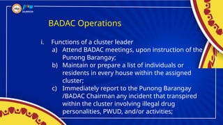 Barangay Peace and Order Council and Barangay Anti-Drug Abuse Council ...