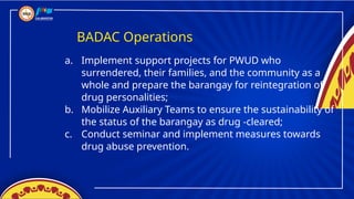 Barangay Peace and Order Council and Barangay Anti-Drug Abuse Council ...
