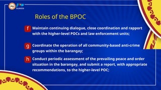 Barangay Peace and Order Council and Barangay Anti-Drug Abuse Council ...