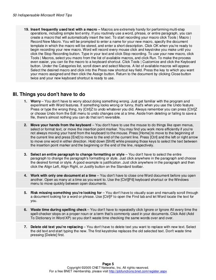 Bnet free indispensable_word_tips