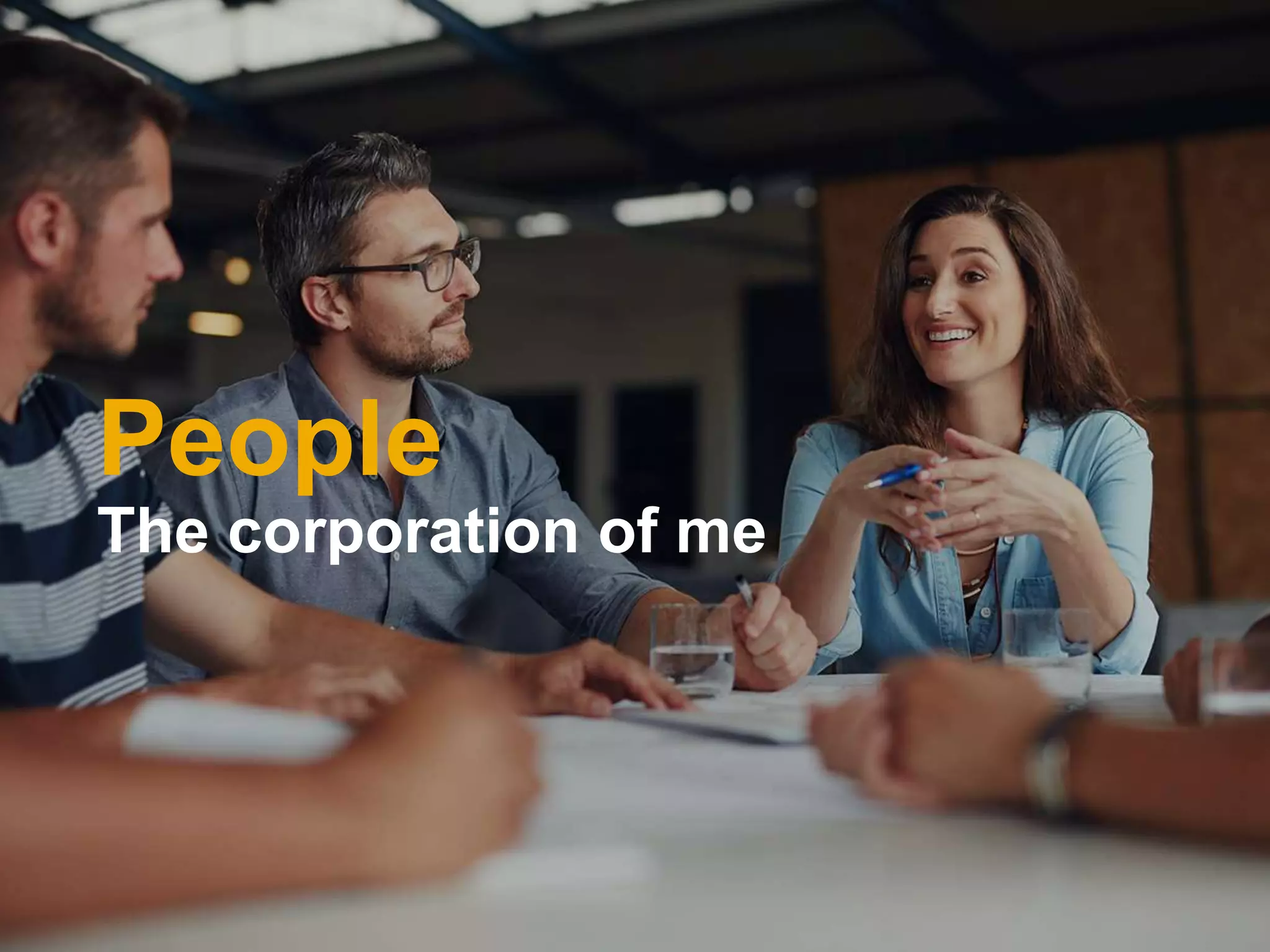 People
The corporation of me
 