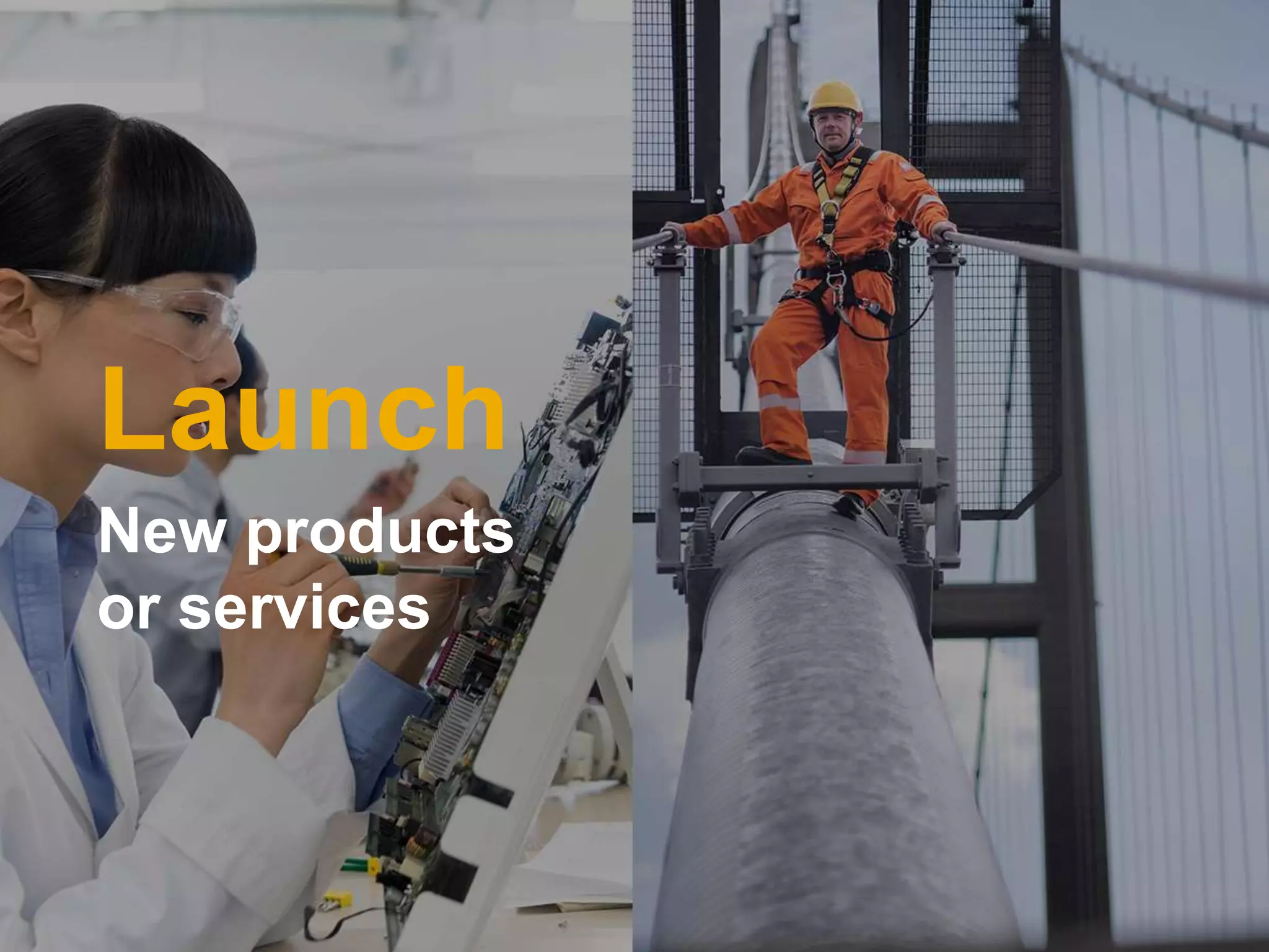 7INTERNAL© 2017 SAP SE or an SAP affiliate company. All rights reserved. ǀ
Launch
New products
or services
 