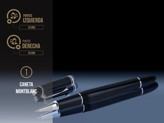 pUntos
Derecha
Puntos
Izquierda
10.000
10.000
1
Caneta
MontBlanc
 