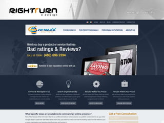 Right Turn e Design - BNI 8 Min Presentation