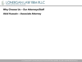 Why Choose Us – Our Attorneys/Staff Abid Hussain – Associate Attorney  