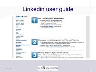 Linkedin user guide




BNI 2-5-13                         10
 
