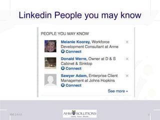 Linkedin People you may know




BNI 2-5-13                            11
 