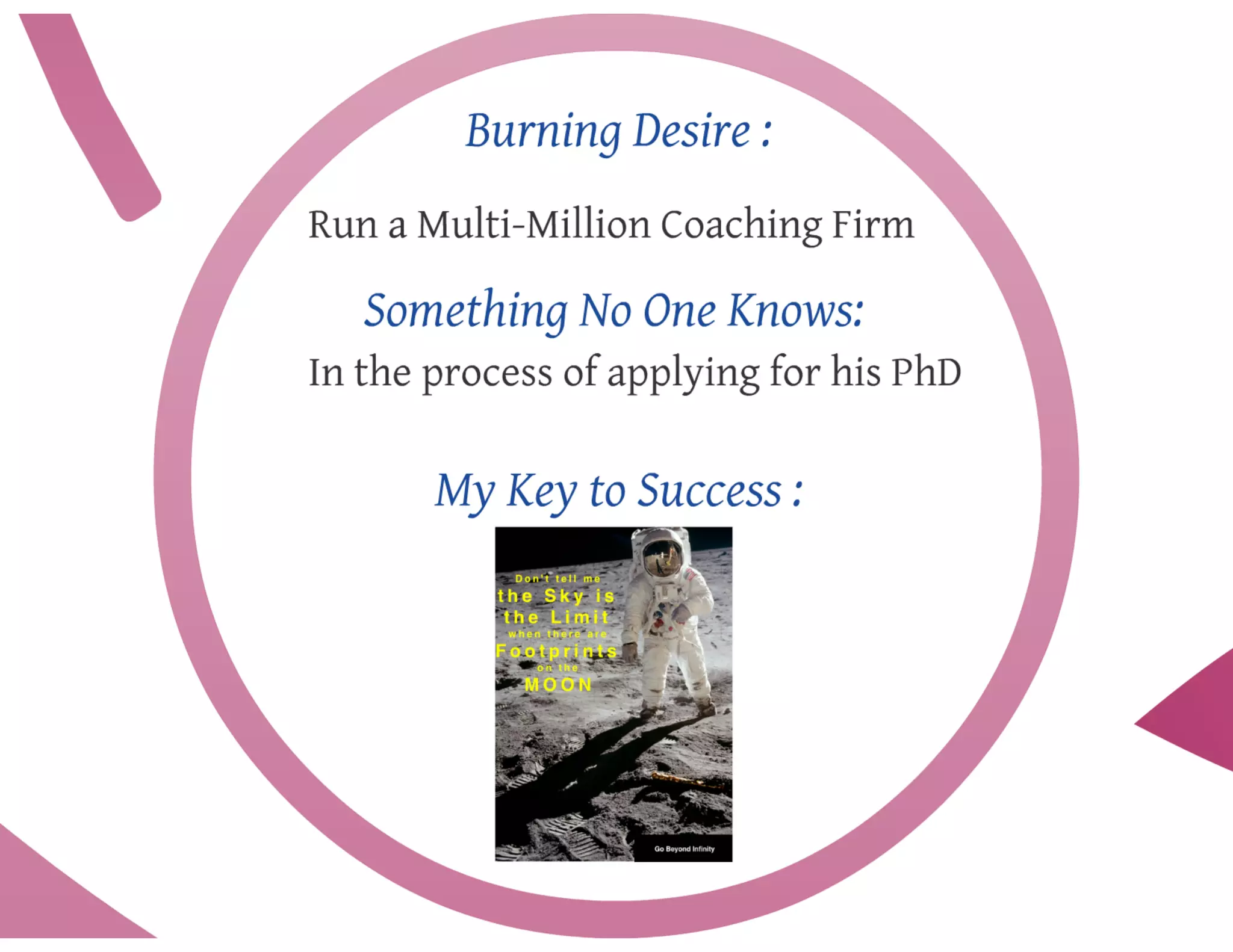 BNI 8 minute presentation 2014