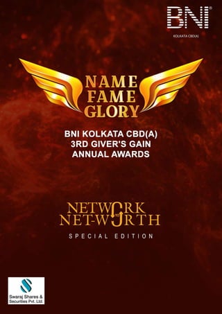 BNI Kolkata CBD(A) Awards Night | Newsletter '17