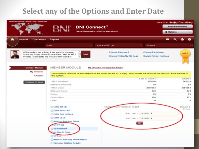 bni connect presentation bni bio sheet