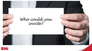 Effective Inviting Effective Strategies for Inviting and Registering Visitors at BNI ...