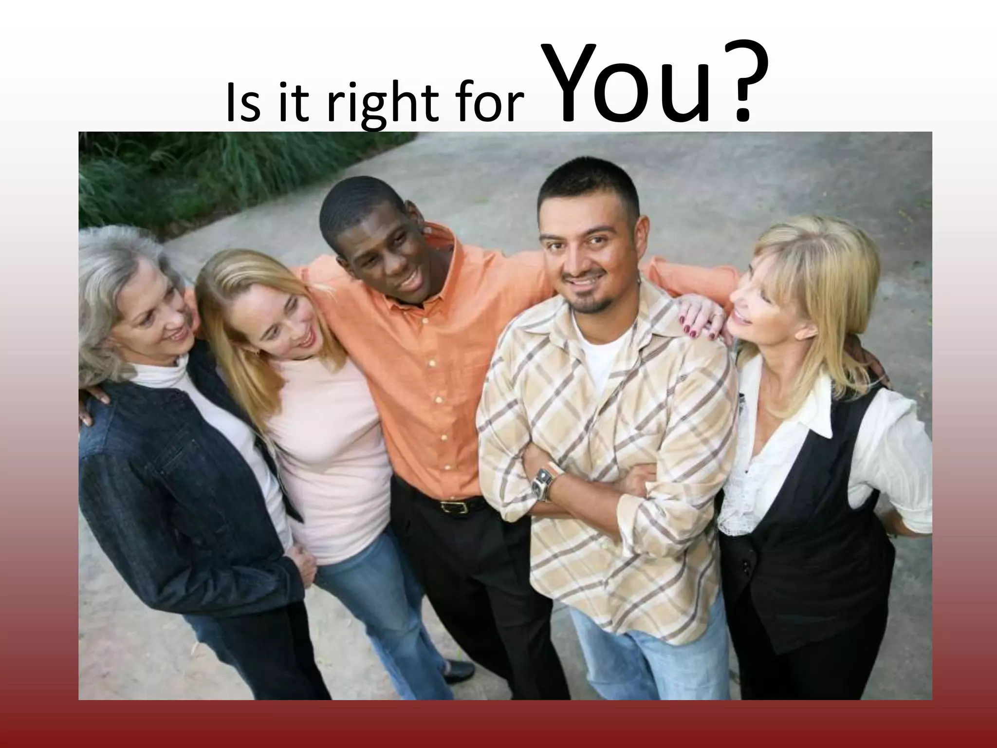 Is it right for You?