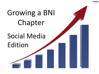 Growing a BNI
Chapter
Social Media
Edition

 