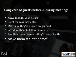 How to be effective at inviting guests to your BNI chapter