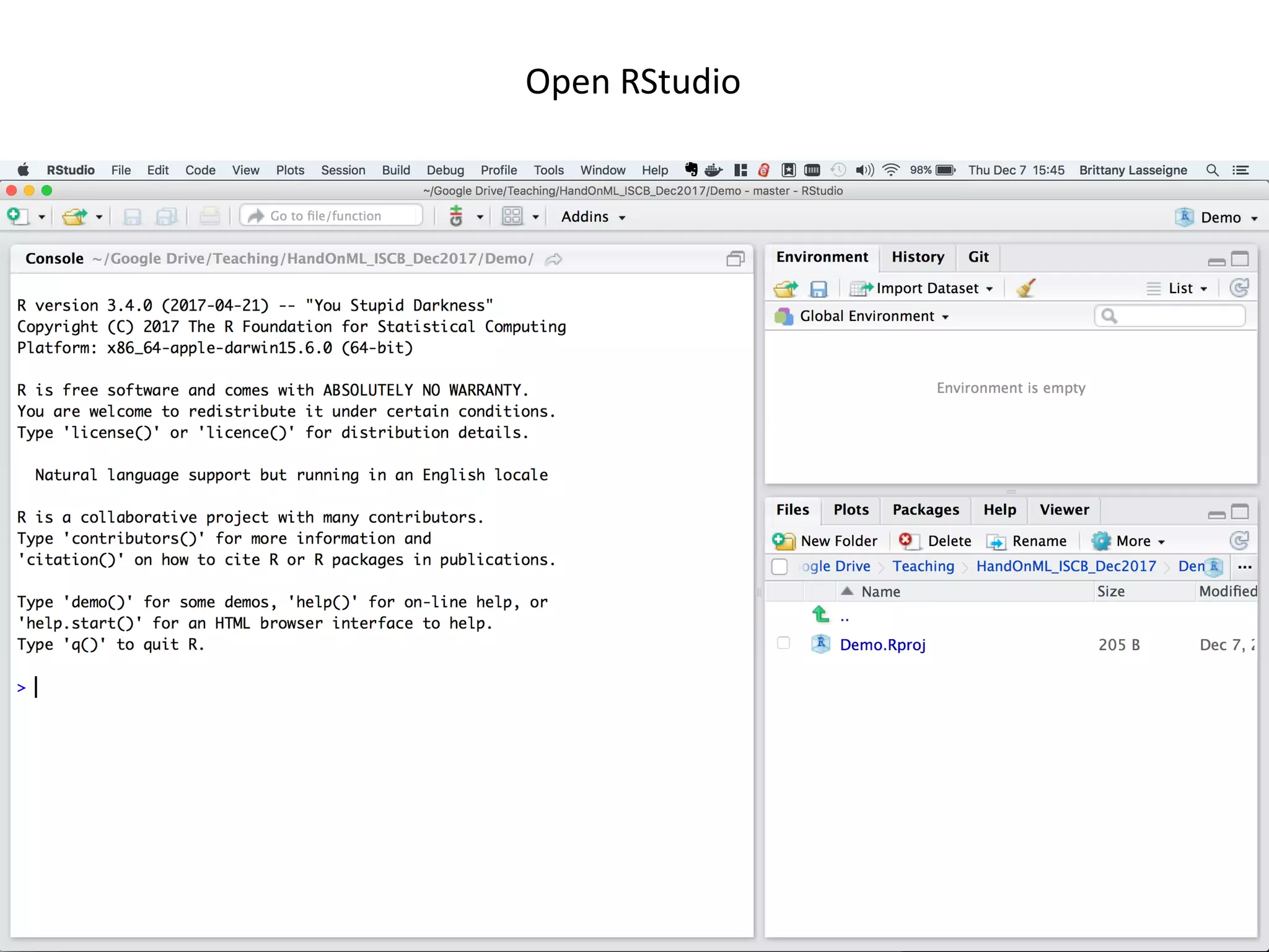 23
Open	RStudio
 