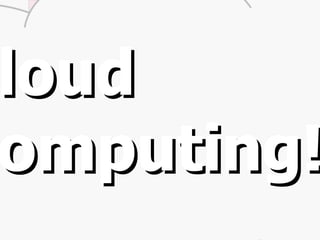 Cloud Computing! DATA & CONTENT DATA & CONTENT DISCOVER &  LOCATE PRESENTATIE PRESENTATIE PROCES PROCES SHARE REQUEST & DELIVER Google Books CMS Europeana NBC NCC IBL VDX GGC BKT DCR f e d Open WorldCat Zoeken Vinden Aanvragen Verbinden 