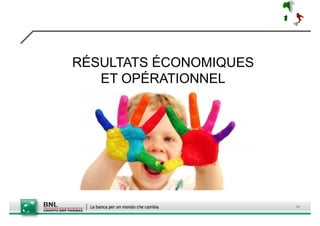 RÉSULTATS ÉCONOMIQUES
   ET OPÉRATIONNEL




                        14
 