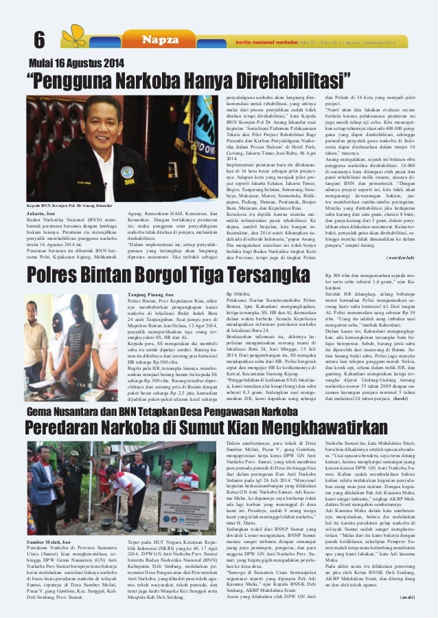 Tabloid bnn Edisi 72  Agustus - September 2014