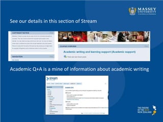 See our details in this section of Stream
Academic Q+A is a mine of information about academic writing
 