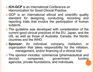 Roles And Responsibilities Of Sponsor In Conducting Clinical Trials A…