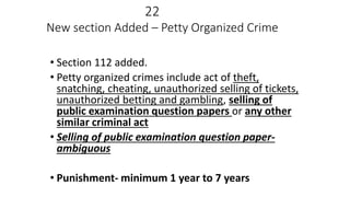 Snatching Papers Reference Bharatiye Nyaye Sanhita 2023 - comparison with the Indian Penal Code ...