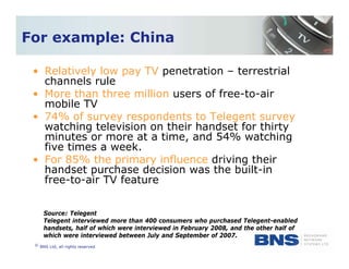 Business Model for Broadcast Mobile TV