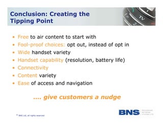 Business Model for Broadcast Mobile TV