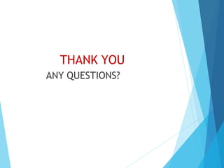 THANK YOU
ANY QUESTIONS?
 