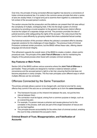 Key Offences Examples BNSS Section 243_ Rules Governing the Joint Trial of Offences.pdf
