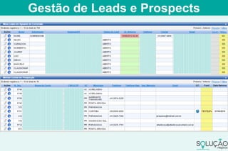 Gestão de Leads e Prospects
 