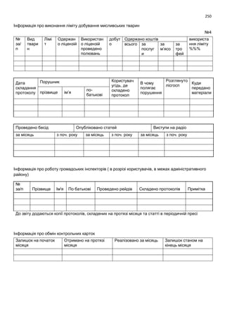 Проект моделі реформування і розвитку мисливського господарства України