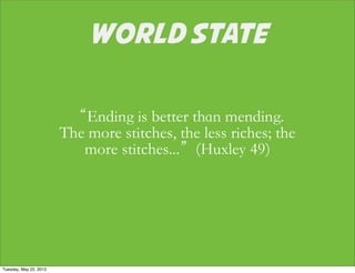 WORLD STATE




Tuesday, May 22, 2012
 