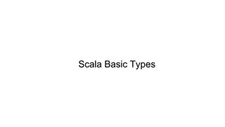Scala Basic Types
 
