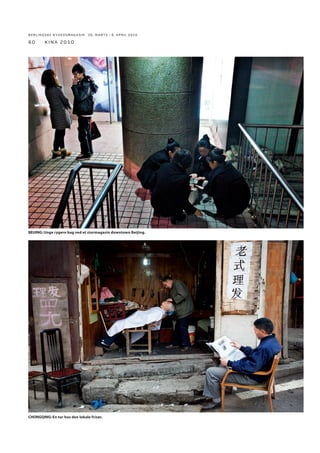 BERLINGSKE NYHEDSMAGA SIN 26. MARTS - 8. APRIL 2010

54

kina 2010

on i Kina, har lagt lavteknologiske
opgaver her i landet. Men det er jo
ikke en holdbar løsning for det fremtidige Kina. Landet ønsker at gå fra
Made in China til Invented in China.
Kina i dag er vel som Taiwan for 2530 år siden eller Japan for 30 år siden – på vej til at gå fra tungindustri
til højteknologisk industri,” vurderer Dr. Shi.
Europa og Japan forfalder: Selv om
Dr. Shi er født i Kina – i en fattig
landbrugsfamilie – og har studeret i Australien, kender han USA og
Europa indgående. USA, fordi hans
selskab Suntech i dag er noteret på
Nasdaq-børsen i New York, og fordi
det er et marked i vækst for Suntech.
Europa, fordi det i dag er Suntechs
største marked – med Tyskland som
den helt store importør af Suntechprodukter. Dr. Shi er da også klar
med sin analyse af kineserne, europæerne og amerikanerne:
”Kina nærmer sig nok mere USA
i dag, end Kina nærmer sig Europa.
Ser man på Europa, så er det i dag
verdens mest udviklede samfund. I
kan takke Jeres forfædre for, at I i
dag har en meget god fordeling mel-

SOLENERGI:
Suntechs hovedkvarter i provinsen Wuxi er passende nok dækket
af firmaets egne
solceller.

lem arbejde og fritid. I USA har man
stadig fornemmelsen af at være en
ung nation med entrepreneurship,
og man er et åbent land med stor
indvandring. Det driver konstant
USA fremad. Japan på den anden
side minder meget om Europa. Man
har i lang tid haft velstand og har
lukket sig om sig selv. Men i dag forfalder Japan – og minder dermed om
Europa,” siger Dr. Shi, der mener, at
vi i Europa har et problem:
”I Kina arbejder vi hen mod at opnå velstand, men vi er stadig langt
fra at nå vores mål. Der er altså en
stor appetit hos det kinesiske folk.
Den danner grundlag for en vækst,
der vil vare mange år endnu. Jeg
kan beskrive det bedst med et kinesisk ordsprog: ’Det tager mindst tre
generationer at blive en adelig familie, men kun en generation at tabe
titlen.’ Det virker på mig som om, at
når først en befolkning har opnået
et behageligt liv, så mister man meget af drivkraften. Det ville bekymre
mig, hvis jeg var europæer.”
Demokrati har lange udsigter: Men en
ting er, hvad man i Europa bør bekymre sig om. Noget andet er, hvad

man i Kina har af bekymringer?
Man skal ikke køre mange minutter væk fra Suntechs moderne, lyse
og elegante hovedsæde for at ﬁnde
smog og mennesker, der fortsat har
et livsgrundlag, der er langt mindre
end for selv de fattigste i Europa.
”Det er rigtigt, at mange ting stadig bør forbedres i Kina. Man hører
også ﬂere og ﬂere sige, at selv om
de har fået ﬂere penge og gode job,
så skal de stadig leve i konstant forurening. Det er et problem, der bliver set på med stor alvor i Kina. De
seneste tre år er der hvert år blevet
lukket mellem 600 og 700 fabrikker
i de store byer for at forbedre luftkvaliteten. Det vidner om, at man i
Kina kan handle meget hurtigt, når
man har identiﬁceret et problem.”
Men ét er forureningen. Noget
andet er vel demokrati-spørgsmålet. Hvornår vil vi se et demokratisk
Kina, vurderer du?
”Man skal forstå, at Kina er et
enormt land med en gigantisk befolkning, der på meget kort tid er
gået fra et være et land med mange
fattige til at være et land med fortsat mange fattige, men også en stor
gruppe meget rige. Vi må spørge os

 