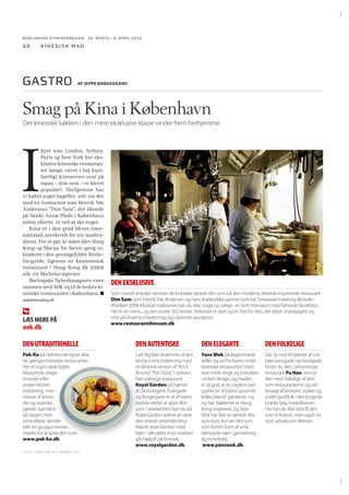 BERLINGSKE NYHEDSMAGA SIN 26. MARTS - 8. APRIL 2010

60

kina 2010

BEIJING: Unge rygere bag ved et stormagasin downtown Beijing.

CHONGQING: En tur hos den lokale frisør.

 