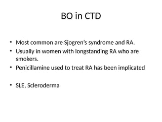 Bronchiolitis obliterans lecture definition and causes, treatment.pptx