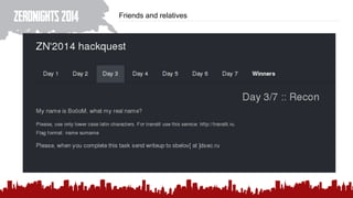 Friends and relatives
 