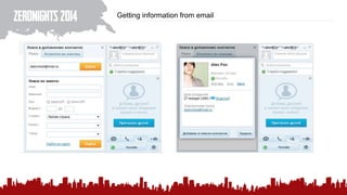 Getting information from email
 