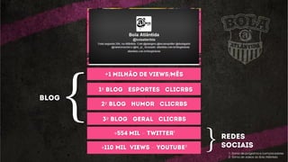 + /
{
+ – ²
{
º
1- Soma de programa e comunicadores
2- Soma de vídeos do Bola Atlântida
+ – ¹
º
º
 