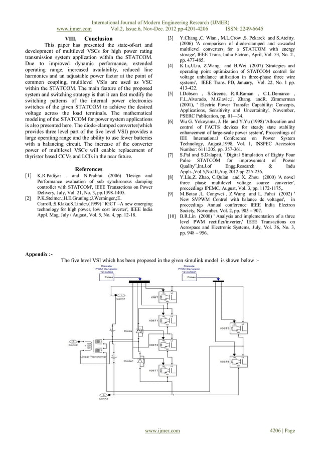 Application of Multilevel VoltageSourceConverter in FACTS Devices for Power System Voltage