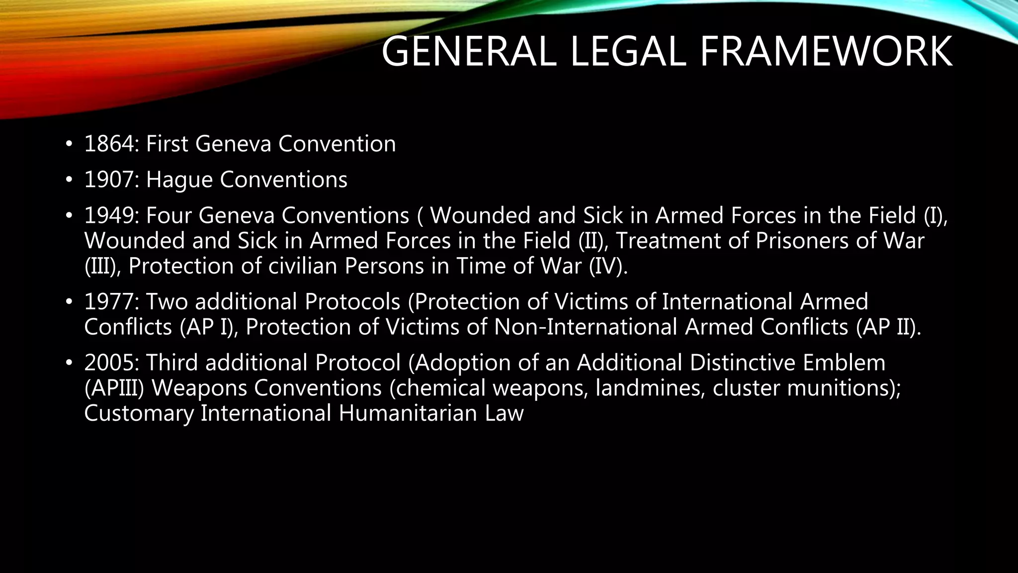 Fara Apiii Law of Armed Conflicts | PPTX
