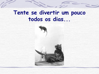 Tente se divertir um pouco todos os dias... 